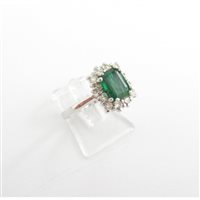 Anneau Orelù Femme in Or blanc Smeraldo 1.15 Ct 001036IEZA - 001036IEZA